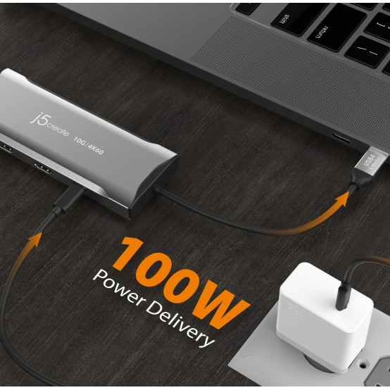 Docking Station j5create 4K60 Elite USB-C Triple-Monitor 10Gbps Mini Dock JCD397-N