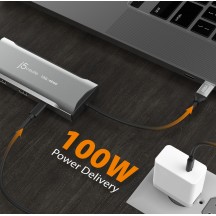 Docking Station j5create 4K60 Elite USB-C Triple-Monitor 10Gbps Mini Dock JCD397-N