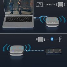 Boxe J5Create USB-C Dual 4K Speakerphone Dock Pro JCDS337-N