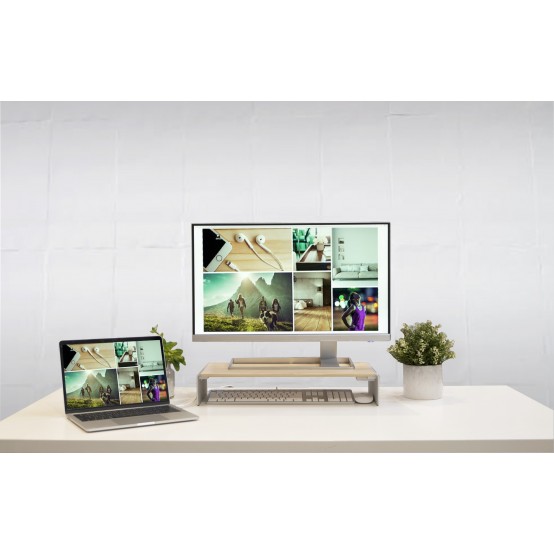 Suport j5create Wood Monitor Stand with Docking Station JCT425-N