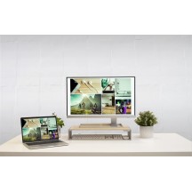Suport j5create Wood Monitor Stand with Docking Station JCT425-N
