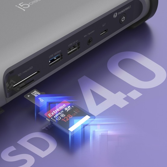 Docking Station J5Create Thunderbolt 4 Quad Display JTD568-EN