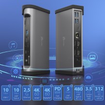 Docking Station J5Create Thunderbolt 4 Quad Display JTD568-FN