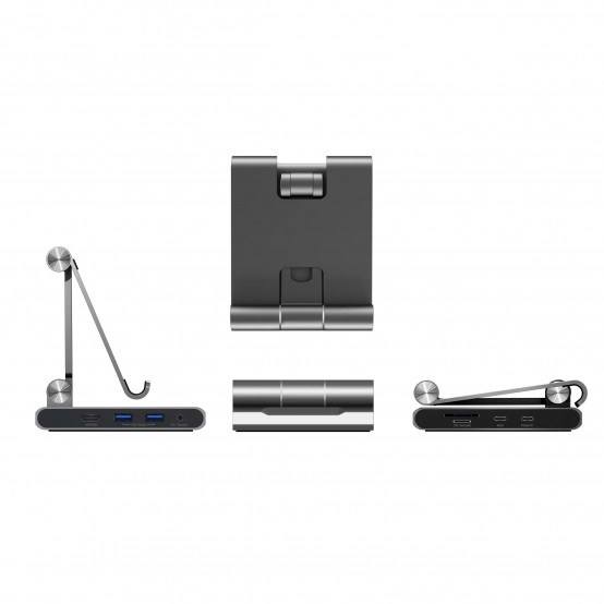 Suport j5create Multi-Angle Stand with Docking Station for iPad Pro JTS224-N