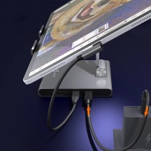 Suport j5create Multi-Angle Stand with Docking Station for iPad Pro JTS224-N