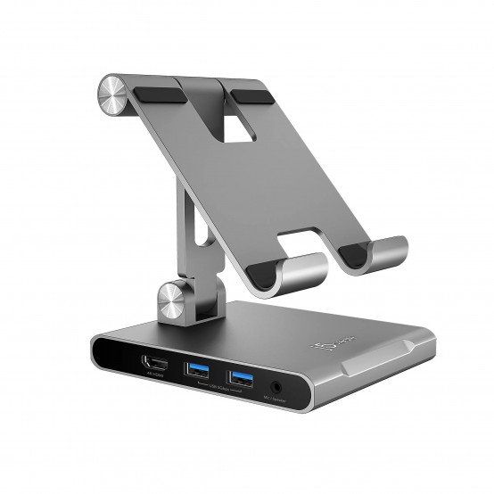 Suport j5create Multi-Angle Stand with Docking Station for iPad Pro JTS224-N