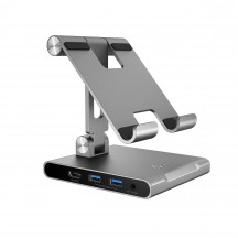 Suport j5create Multi-Angle Stand with Docking Station for iPad Pro JTS224-N