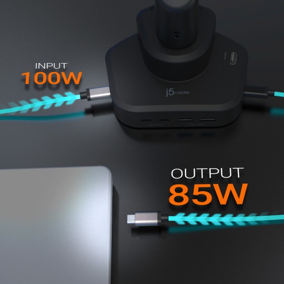 Suport J5Create Ergonomic Monitor Mount with Dock JTSA301-N
