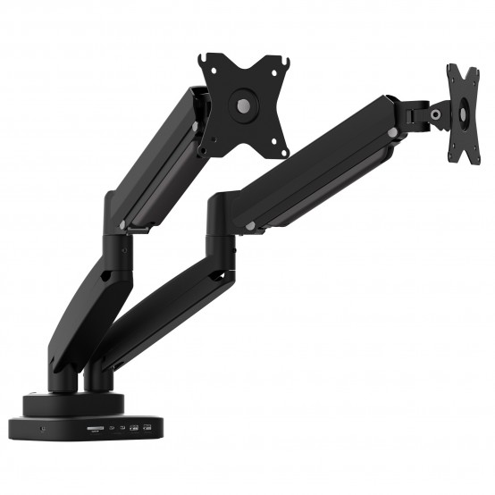 Suport J5Create Ergonomic Dual-Monitor Mount with Docking Station JTSA302-N