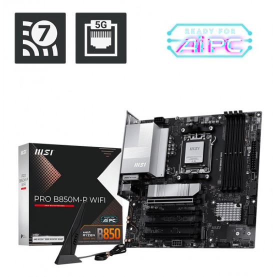 Placa de baza MSI PRO B850M-P WIFI 7E71-001R