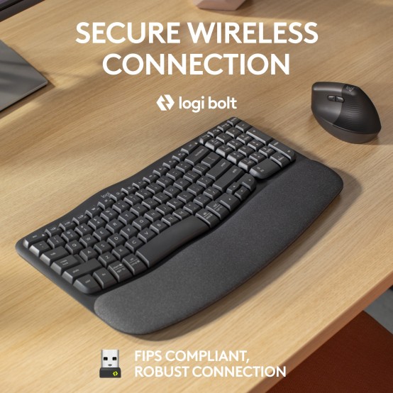 Tastatura Logitech Wave Keys for Business - Ergonomic Keyboard 920-012334