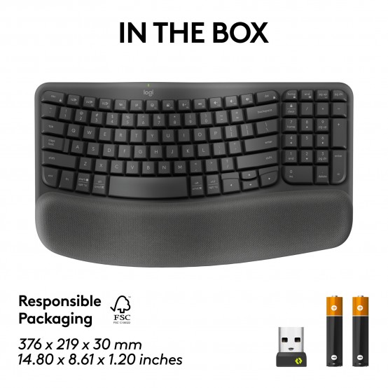 Tastatura Logitech Wave Keys for Business - Ergonomic Keyboard 920-012334