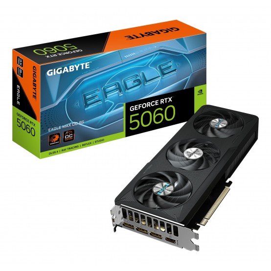 Placa video GigaByte GeForce RTX 5060 EAGLE MAX OC 8G GV-N5060EAGLEMAX OC-8GD