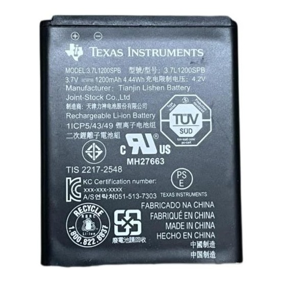 Acumulator Texas Instruments Rechargeable Battery without wire for TI-Nspire CX/CX-CAS N2BT/BKT/B