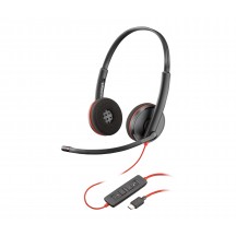 Casca HP Poly Blackwire C3220 Stereo USB-C Headset +Carry Case 80S07AA