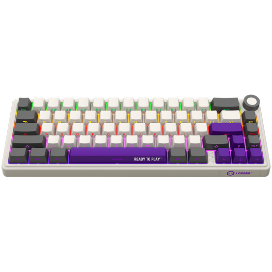 Tastatura Lorgar Wireless 65% Mechanical Gaming Keyboard Pro Beige LRG-KBP70MW-RT-US