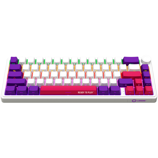 Tastatura Lorgar Wireless 65% Mechanical Gaming Keyboard Pro White LRG-KBP70MW-WH-US
