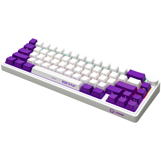 Tastatura Lorgar Wireless 65% Mechanical Gaming Keyboard Pro White LRG-KBP70MW-WH-US