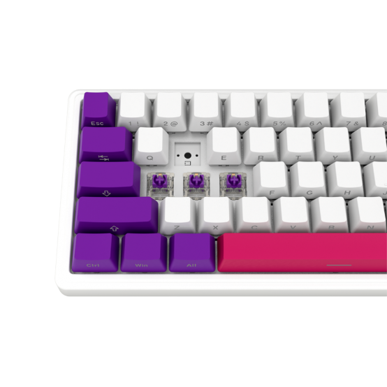 Tastatura Lorgar Wireless 65% Mechanical Gaming Keyboard Pro White LRG-KBP70MW-WH-US