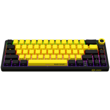 Tastatura Lorgar Wireless 65% Mechanical Gaming Keyboard Pro Black/Yellow LRG-KBP70MW-YL-US
