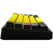 Tastatura Lorgar Wireless 65% Mechanical Gaming Keyboard Pro Black/Yellow LRG-KBP70MW-YL-US