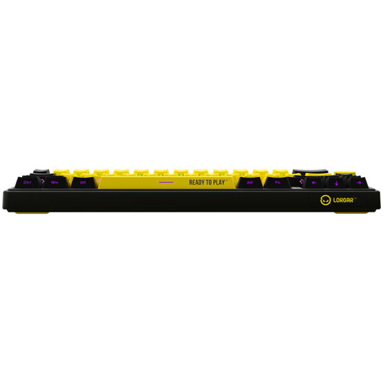 Tastatura Lorgar Wireless 65% Mechanical Gaming Keyboard Pro Black/Yellow LRG-KBP70MW-YL-US