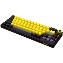 Tastatura Lorgar Wireless 65% Mechanical Gaming Keyboard Pro Black/Yellow LRG-KBP70MW-YL-US