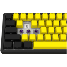 Tastatura Lorgar Wireless 65% Mechanical Gaming Keyboard Pro Black/Yellow LRG-KBP70MW-YL-US