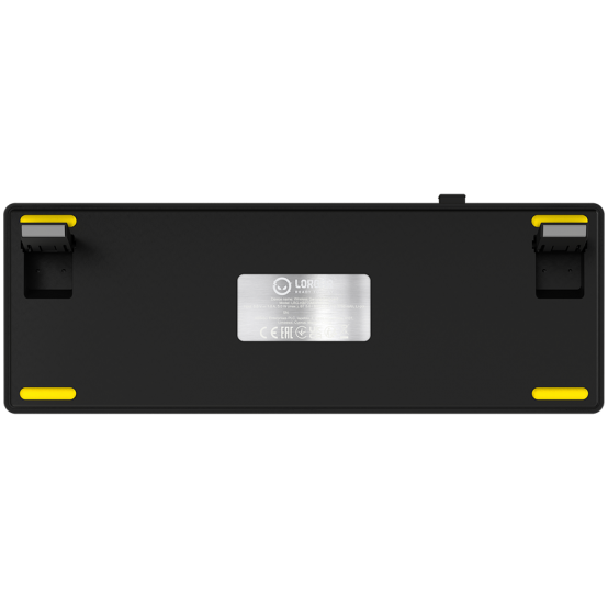 Tastatura Lorgar Wireless 65% Mechanical Gaming Keyboard Pro Black/Yellow LRG-KBP70MW-YL-US