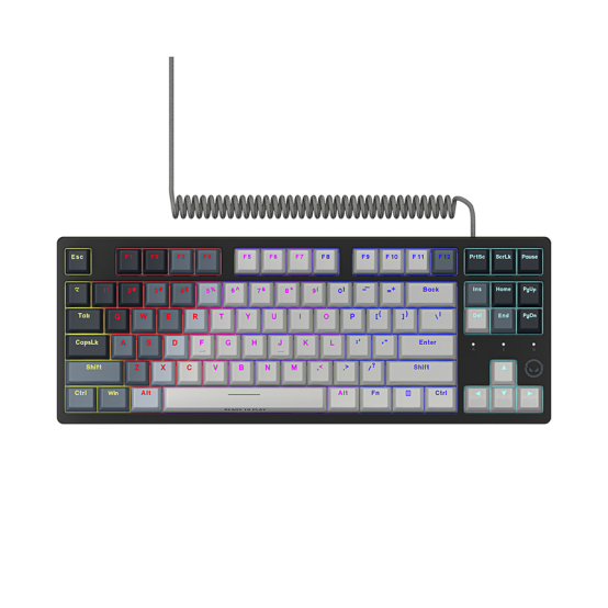 Tastatura Lorgar Wired RGB Mechanical Gaming Keyboard White LRG-GK514TKL-WH-US