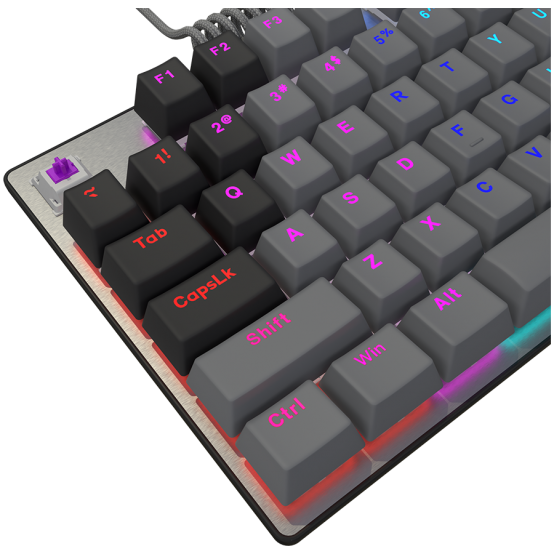 Tastatura Lorgar Wired RGB Mechanical Gaming Keyboard Black LRG-GK514TKL-BK-US