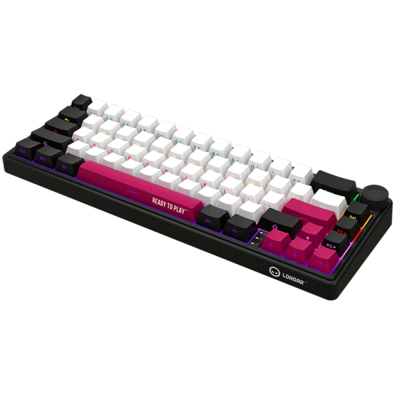 Tastatura Lorgar Wireless 65% Mechanical Gaming Keyboard Pro Black/Red LRG-KBP70MW-BK-US