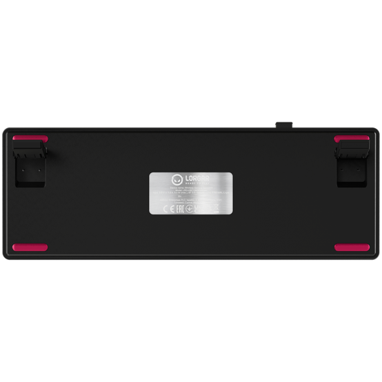 Tastatura Lorgar Wireless 65% Mechanical Gaming Keyboard Pro Black/Red LRG-KBP70MW-BK-US