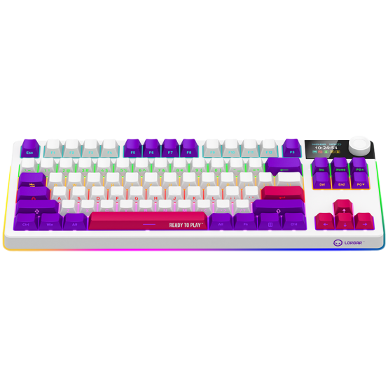 Tastatura Lorgar Wireless TKL Mechanical Gaming Keyboard Pro White LRG-KBP70TKLW-WH-US