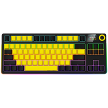 Tastatura Lorgar Wireless TKL Mechanical Gaming Keyboard Pro Black/Yellow LRG-KBP70TKLW-YL-US