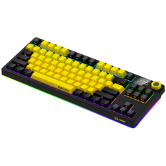 Tastatura Lorgar Wireless TKL Mechanical Gaming Keyboard Pro Black/Yellow LRG-KBP70TKLW-YL-US 2