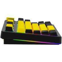 Tastatura Lorgar Wireless TKL Mechanical Gaming Keyboard Pro Black/Yellow LRG-KBP70TKLW-YL-US