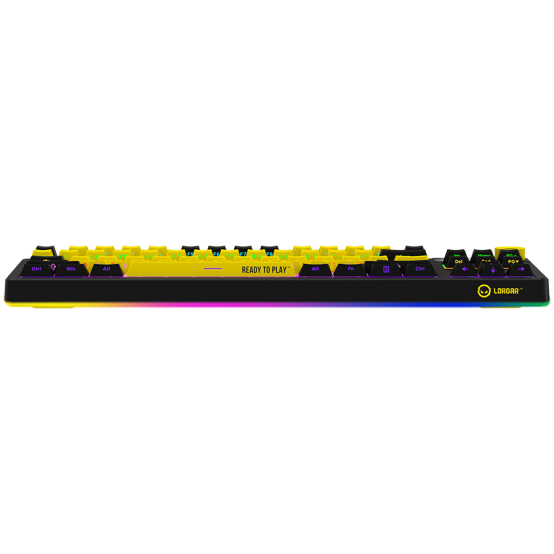 Tastatura Lorgar Wireless TKL Mechanical Gaming Keyboard Pro Black/Yellow LRG-KBP70TKLW-YL-US
