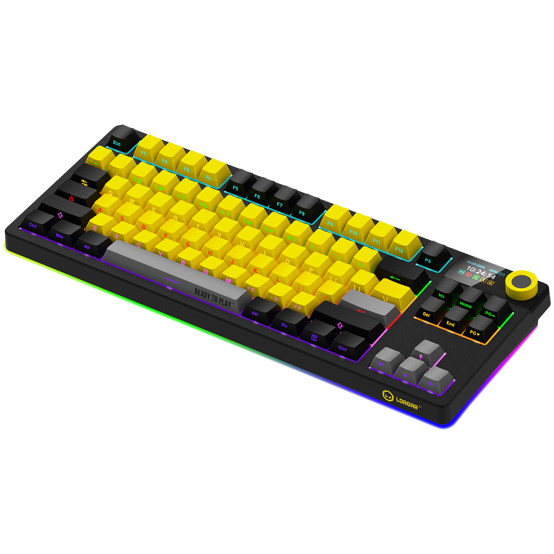 Tastatura Lorgar Wireless TKL Mechanical Gaming Keyboard Pro Black/Yellow LRG-KBP70TKLW-YL-US