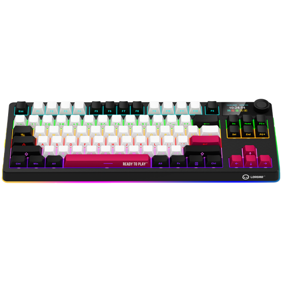 Tastatura Lorgar Wireless TKL Mechanical Gaming Keyboard Pro Black/Red LRG-KBP70TKLW-BK-US