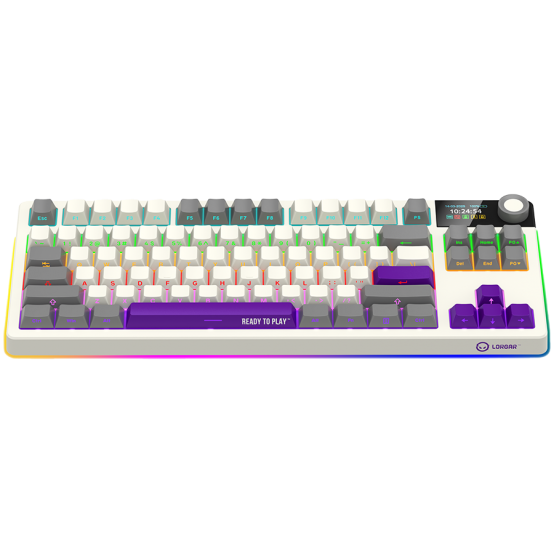 Tastatura Lorgar Wireless TKL Mechanical Gaming Keyboard Pro Beige LRG-KBP70TKLW-RT-US