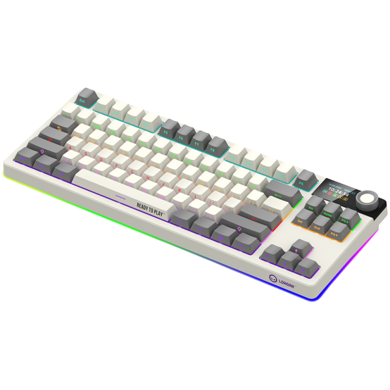Tastatura Lorgar Wireless TKL Mechanical Gaming Keyboard Pro Beige LRG-KBP70TKLW-RT-US