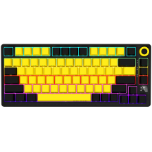 Tastatura Lorgar Wireless 75% Mechanical Gaming Keyboard Pro Black/Yellow LRG-KBP7075W-YL-US
