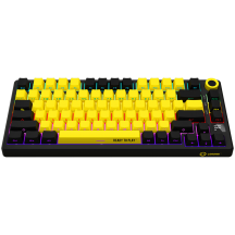 Tastatura Lorgar Wireless 75% Mechanical Gaming Keyboard Pro Black/Yellow LRG-KBP7075W-YL-US
