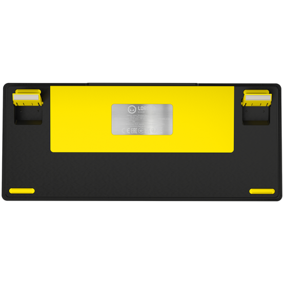 Tastatura Lorgar Wireless 75% Mechanical Gaming Keyboard Pro Black/Yellow LRG-KBP7075W-YL-US