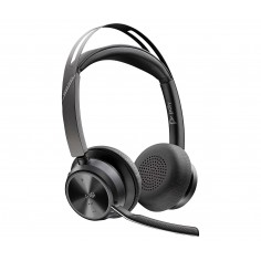 Casca HP Poly Voyager Focus 2 Microsoft Teams Certified USB-C-C Headset +USB-C/A Adapter +Charging Stand 9T9J6AA