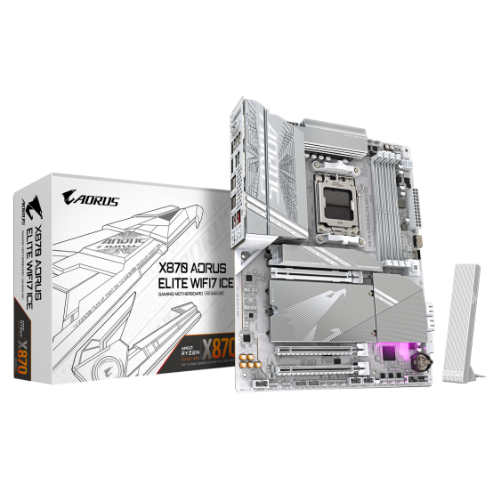 Placa de baza GigaByte X870 AORUS ELITE X3D ICE