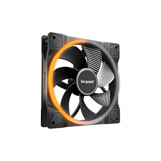 Ventilator be quiet! LIGHT WINGS 140mm PWM Reverse Black BL134