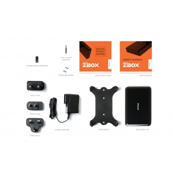 Calculator brand Zotac ZBOX-PI335-GK-W3C