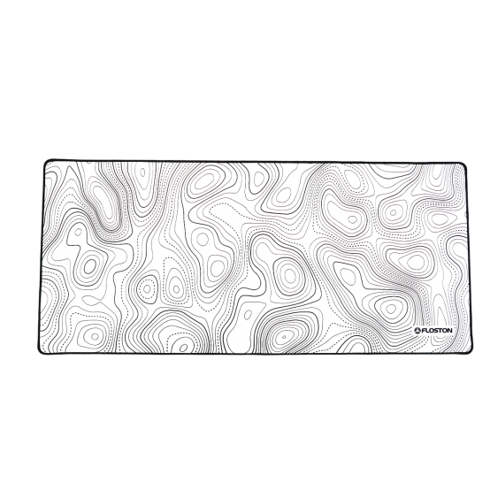 Mouse pad Floston  TOPOGRAPHIC WHITE